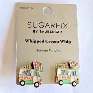NWT Ice Cream Truck earrings BaubleBar Sugar Fix Sundae Funday